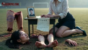 Gruesome Scene on Field