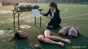 Gruesome Scene on Field