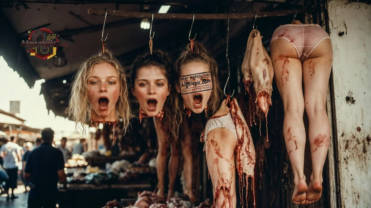 Hanging Human Figures - AI Generated Horror