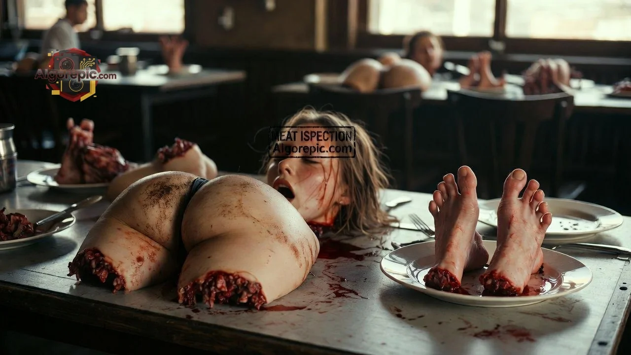 Horrific Cannibalistic Scene - AI Generated Horror