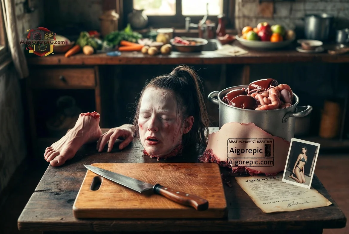 Horrific Kitchen Scene - AI Generated Horror