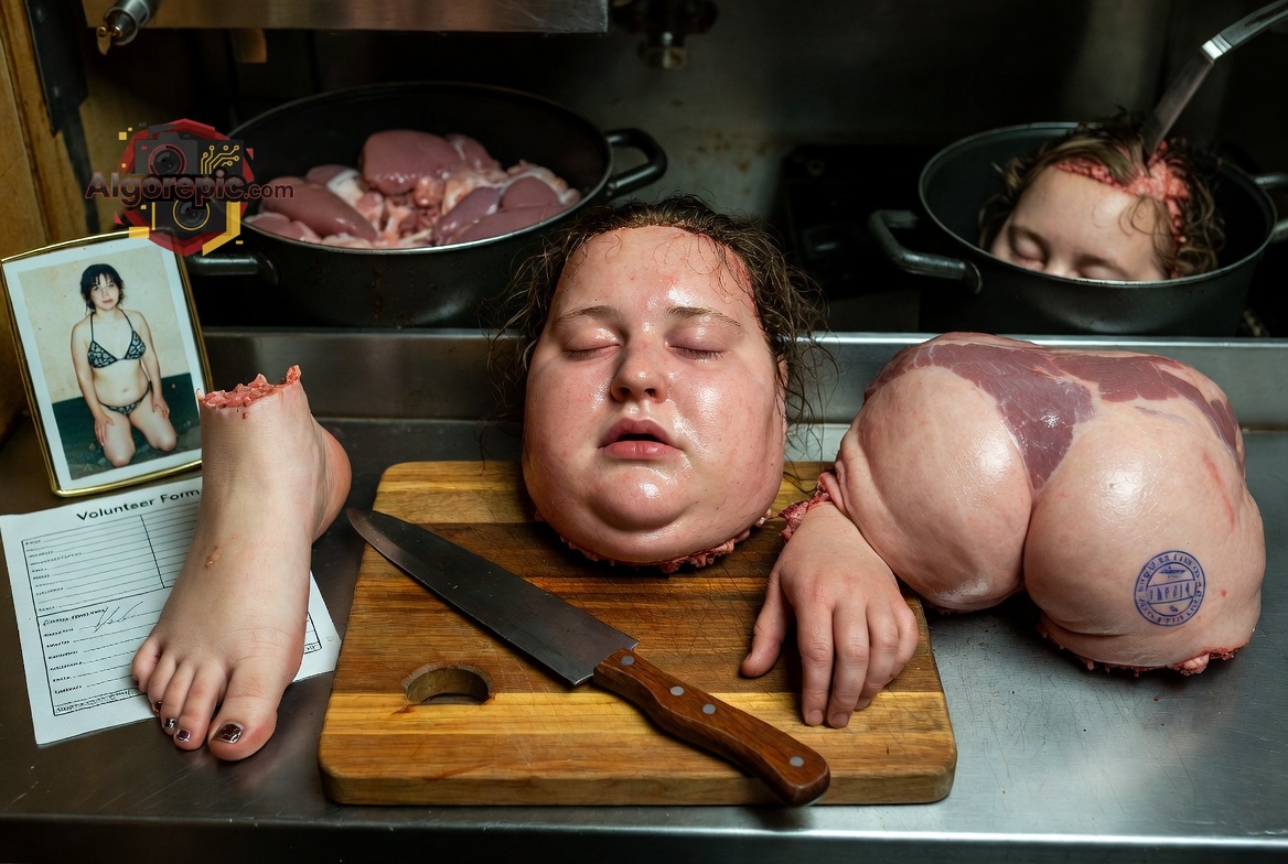 Macabre Kitchen Scene - AI Generated Horror