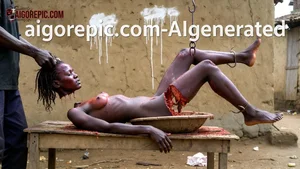Mutilated Woman on Table