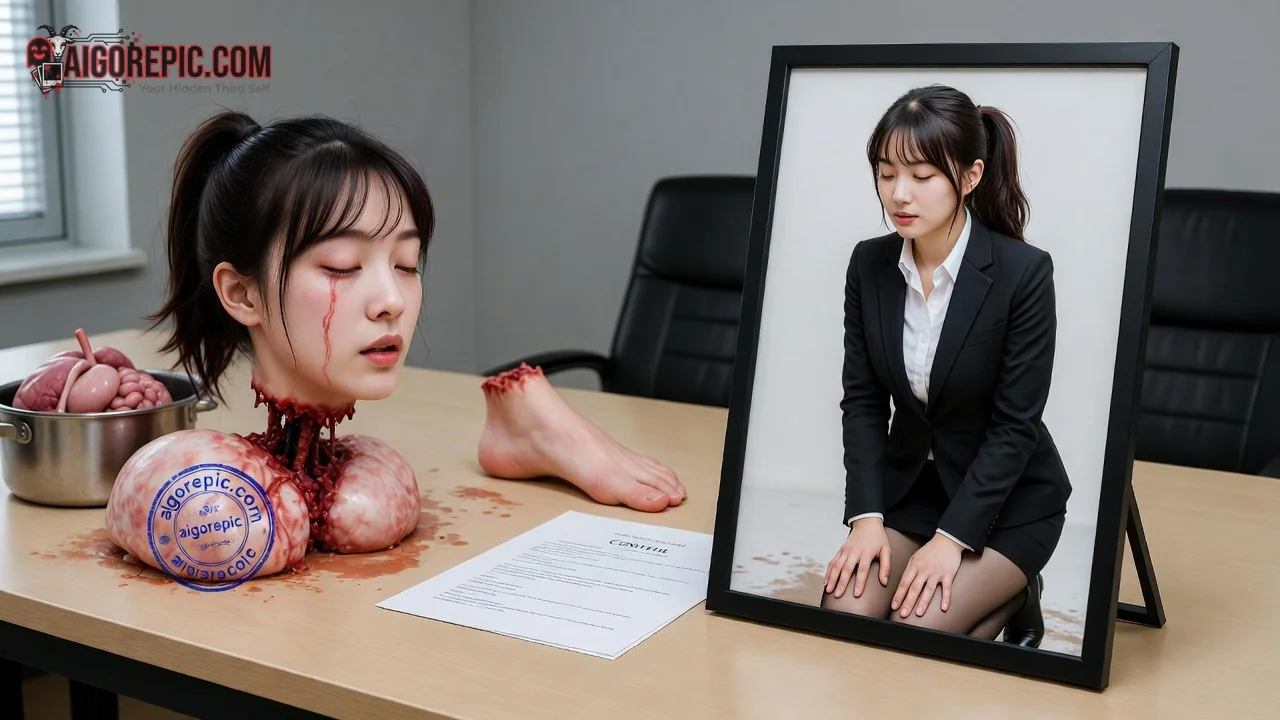 Office Horror Scene - AI Generated Horror