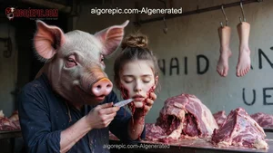 Pig-Masked Butcher and Woman