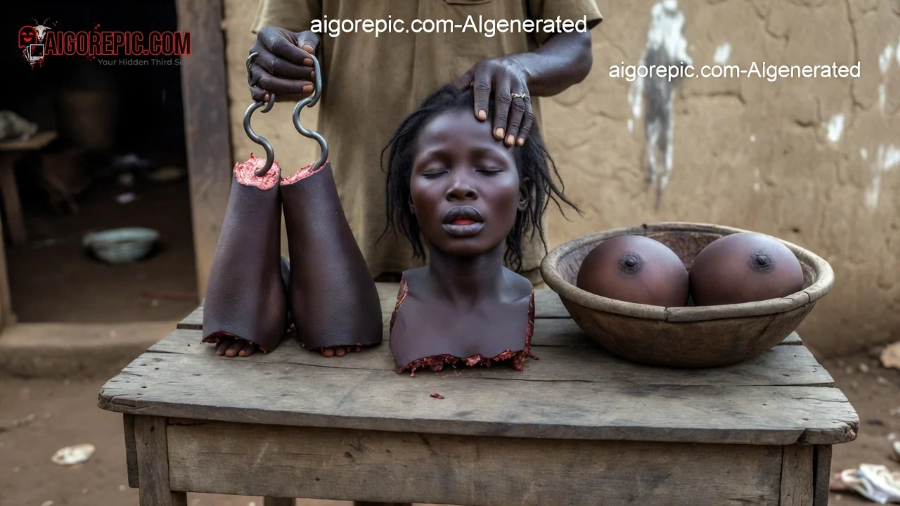 Severed Head with Human Limbs - AI Generated Horror
