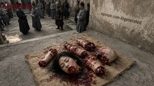Severed Head with Limbs Display