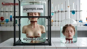 Severed Heads in Lab Jars