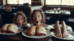 Surreal Body Part Plates