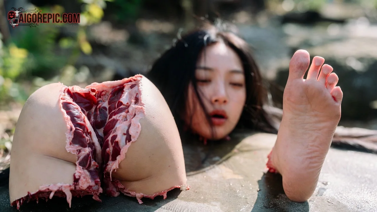 Surreal Human Meat Display - AI Generated Horror