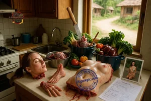 Surreal Kitchen Scene