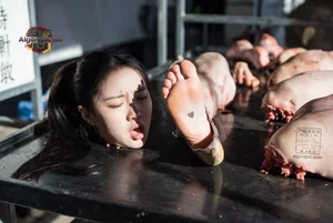 Woman in Meat Processing Area