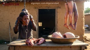 Woman with Severed Human Limbs
