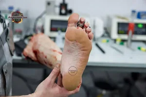 Amputated Foot in Surgery