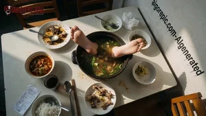 Bare Feet in Soup Pot