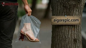 Bloody Heel in Plastic Bag