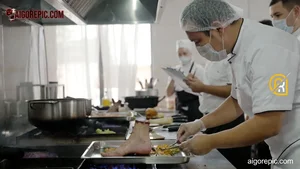 Chef Preparing Human Foot Dish