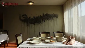 Dining Table with Severed Feet