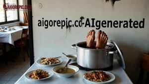 Feet in Cooking Pot