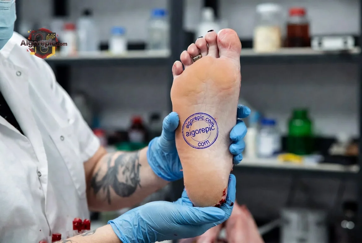 Foot Examination in Lab - AI Generated Horror