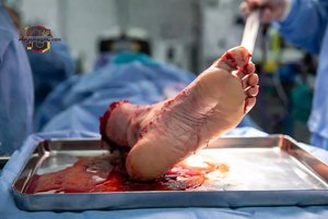 Foot Surgery in Progress