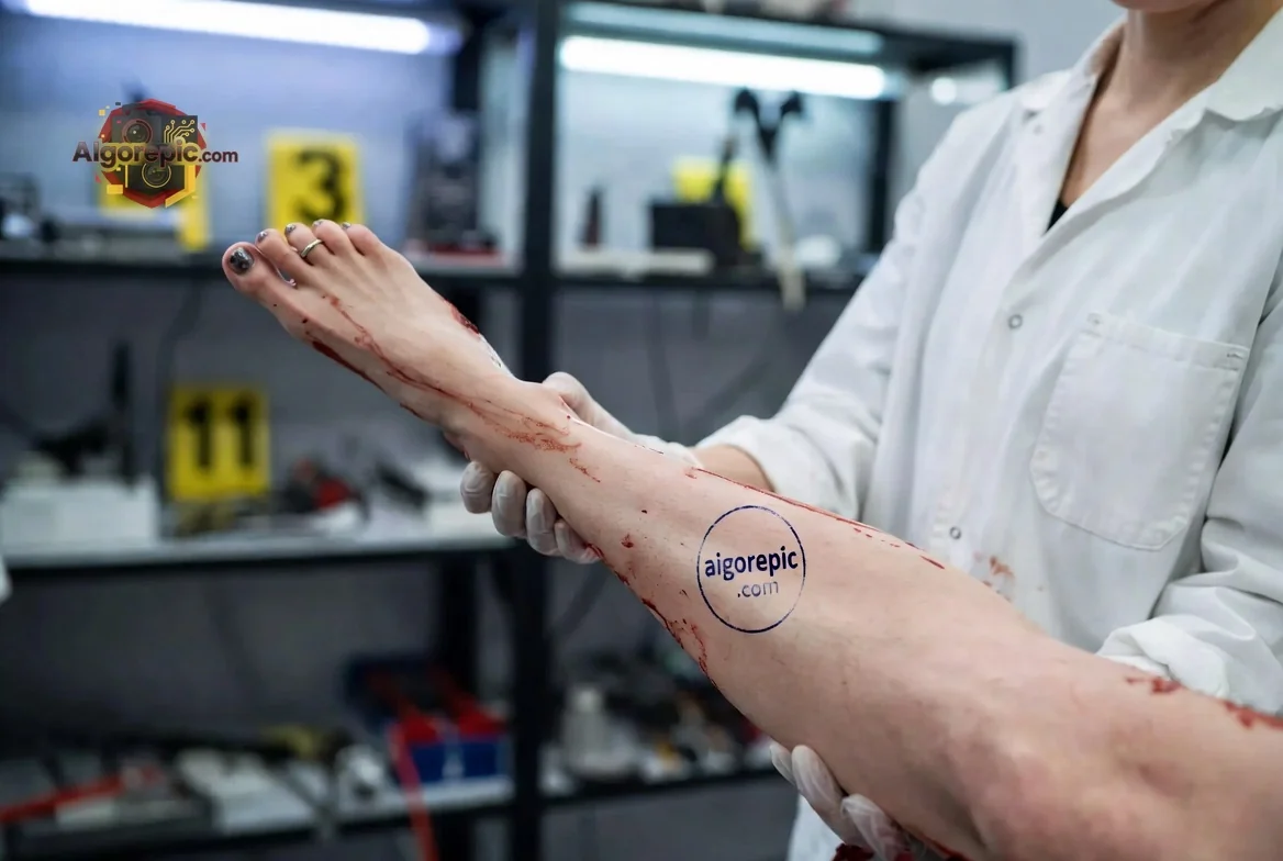 Forensic Examination of Leg - AI Generated Horror