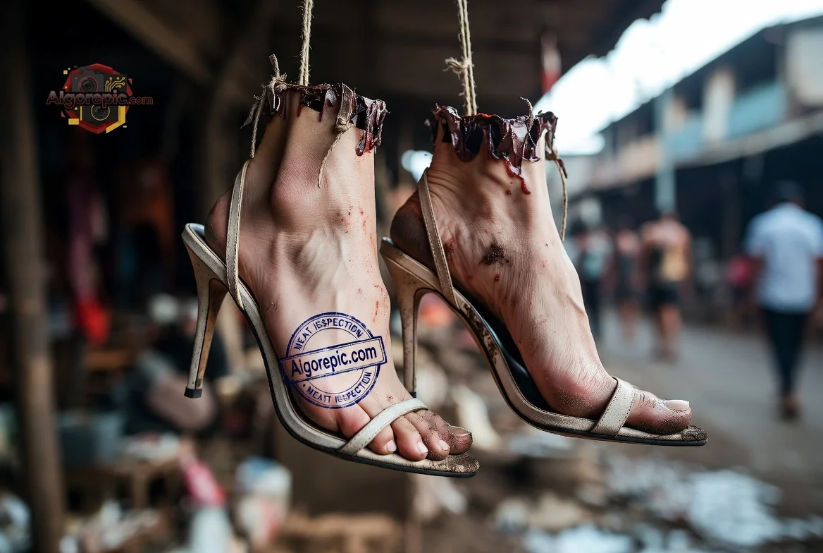 Hanging High Heels - AI Generated Horror