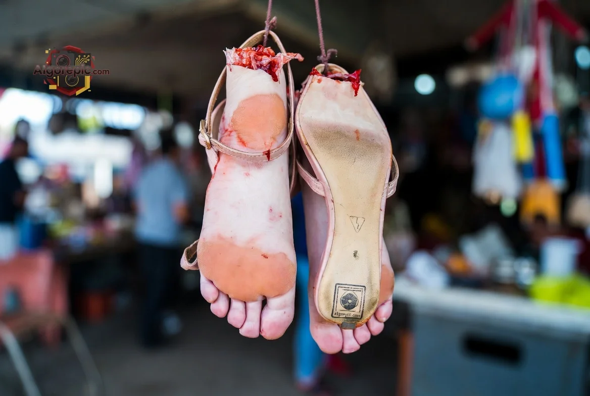 Hanging Severed Feet - AI Generated Horror