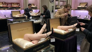Luxury Shoe Display with Legs