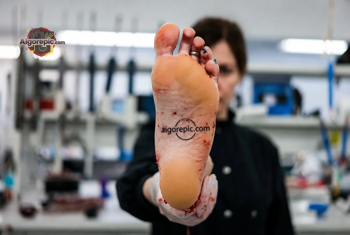 Severed Foot Display - AI Generated Horror