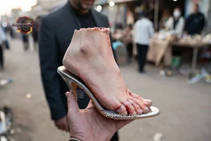Severed Foot in Heel