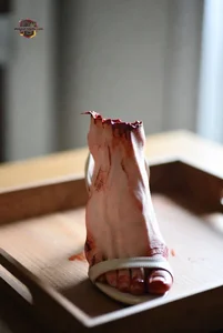 Severed Foot in Heel