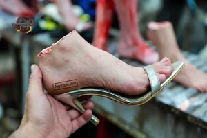 Severed Foot in Heel