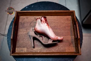 Severed Foot in Heel