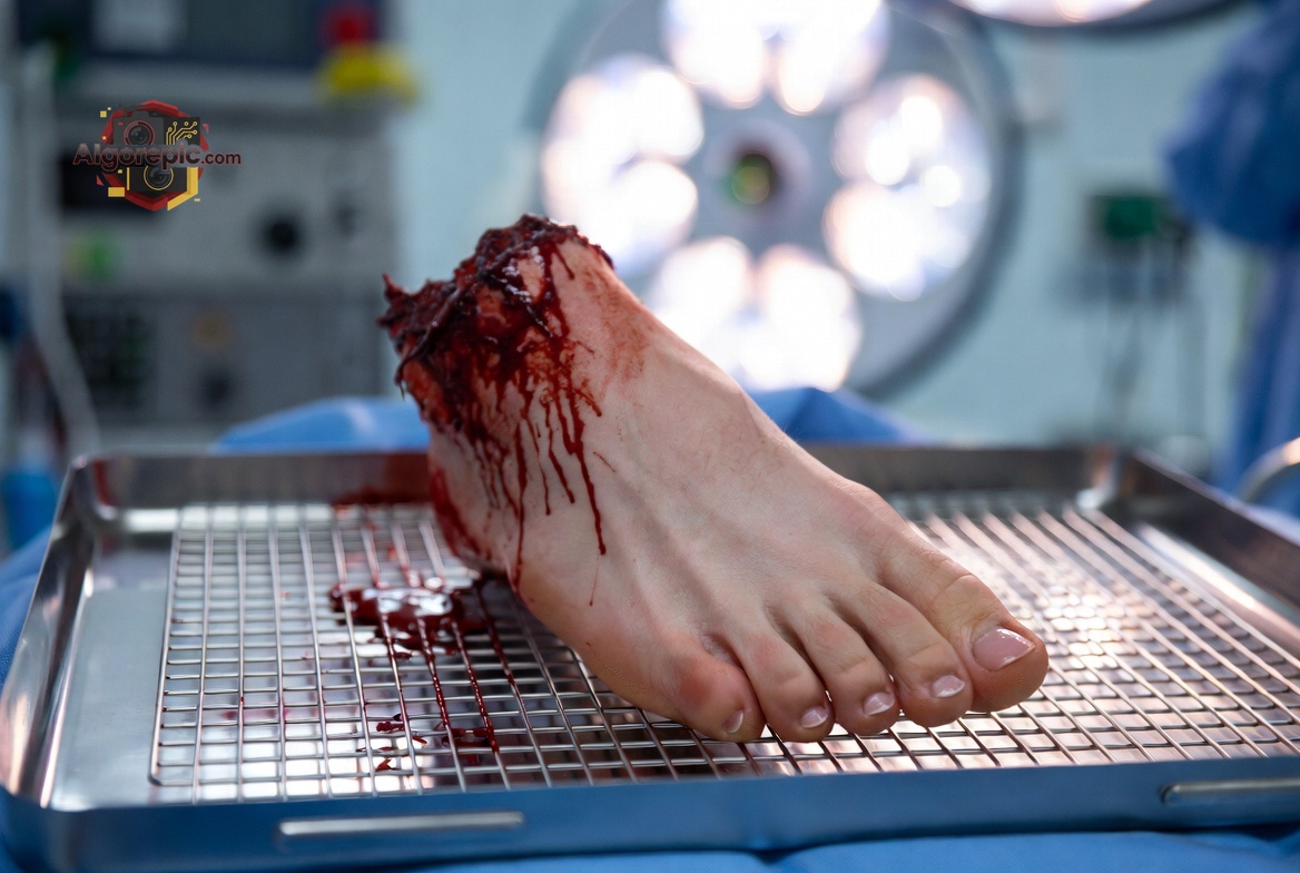 Severed Foot in Surgery - AI Generated Horror