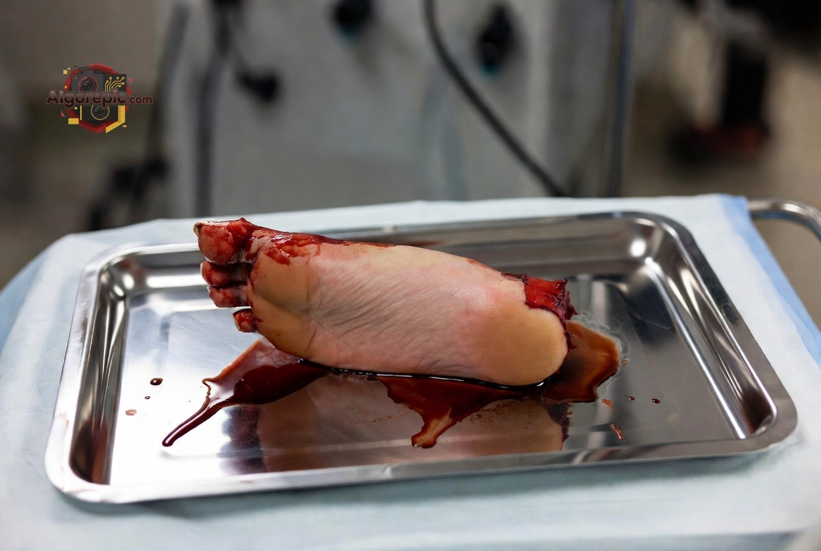 Severed Human Foot - AI Generated Horror