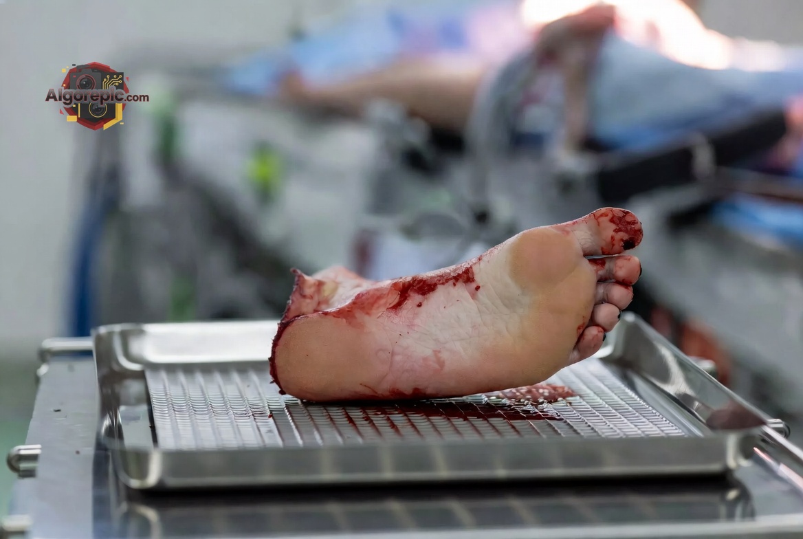 Severed Human Foot - AI Generated Horror