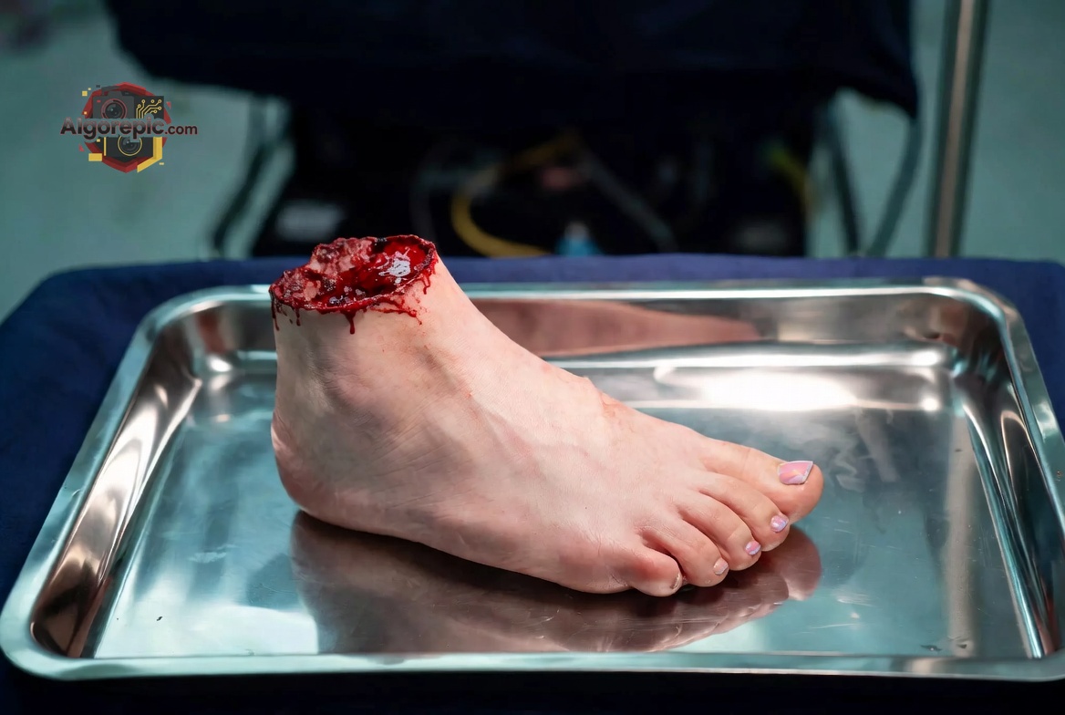 Severed Human Foot - AI Generated Horror