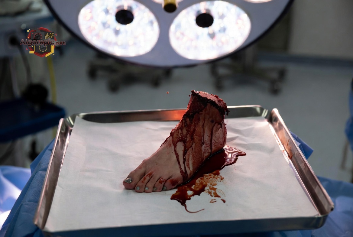 Severed Human Foot - AI Generated Horror