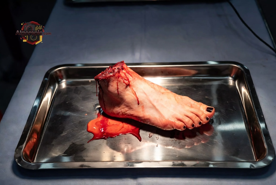 Severed Human Foot - AI Generated Horror