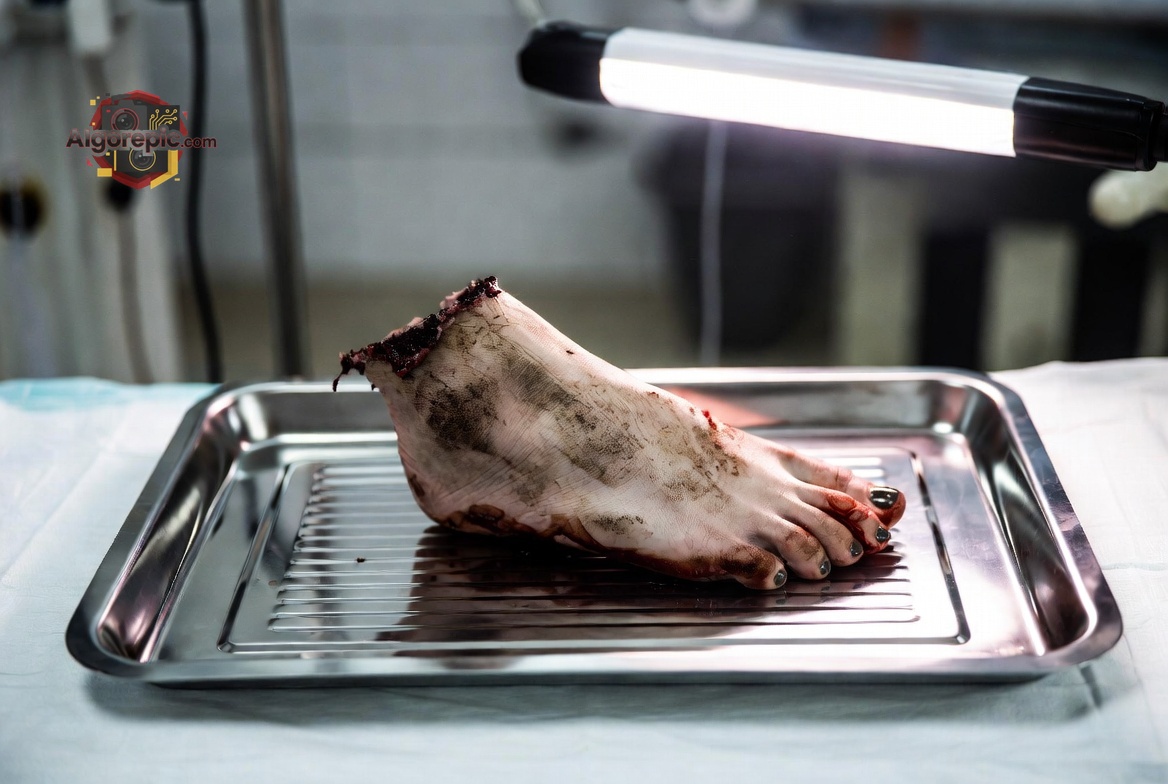 Severed Human Foot - AI Generated Horror