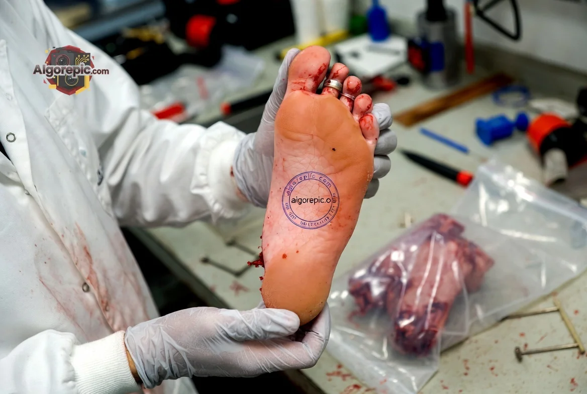 Severed Human Foot - AI Generated Horror