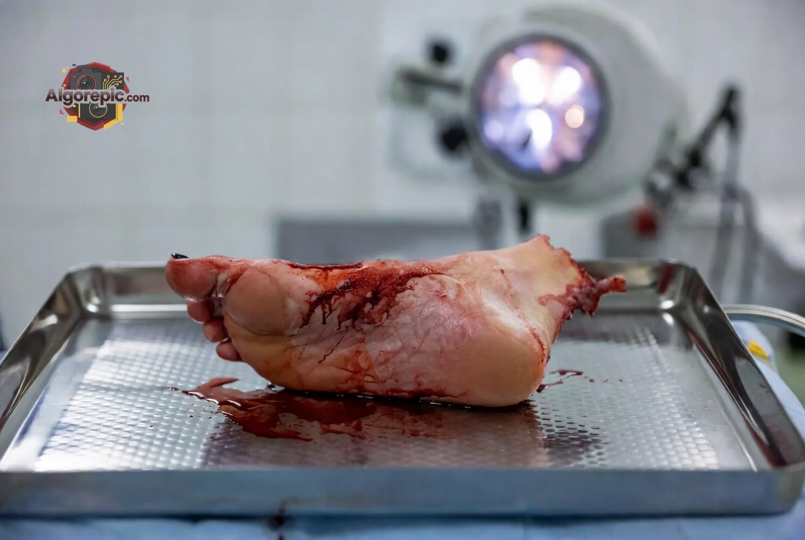 Severed Human Foot - AI Generated Horror