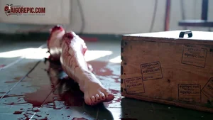 Severed Leg on Floor