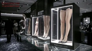 Severed Legs in Display Cases