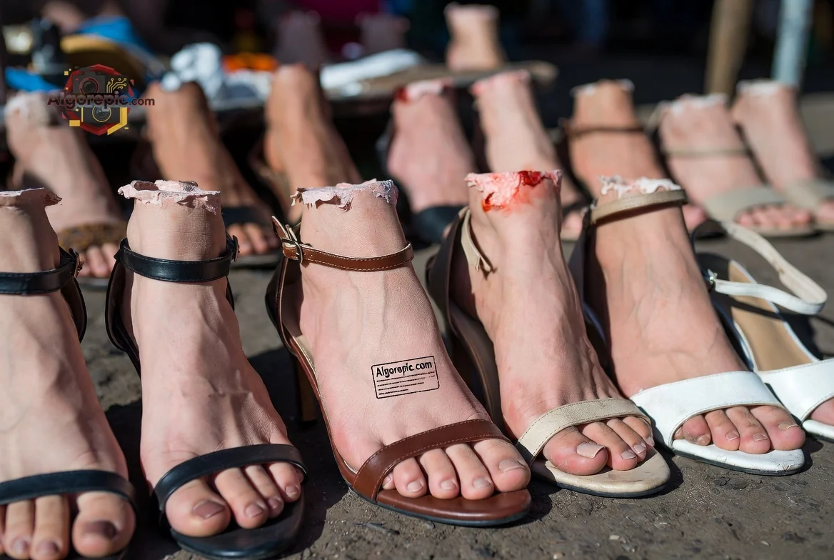 Severed Legs in Heels - AI Generated Horror
