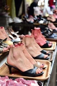 Severed Legs in Shoes