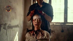 Bloodied Woman in Distress