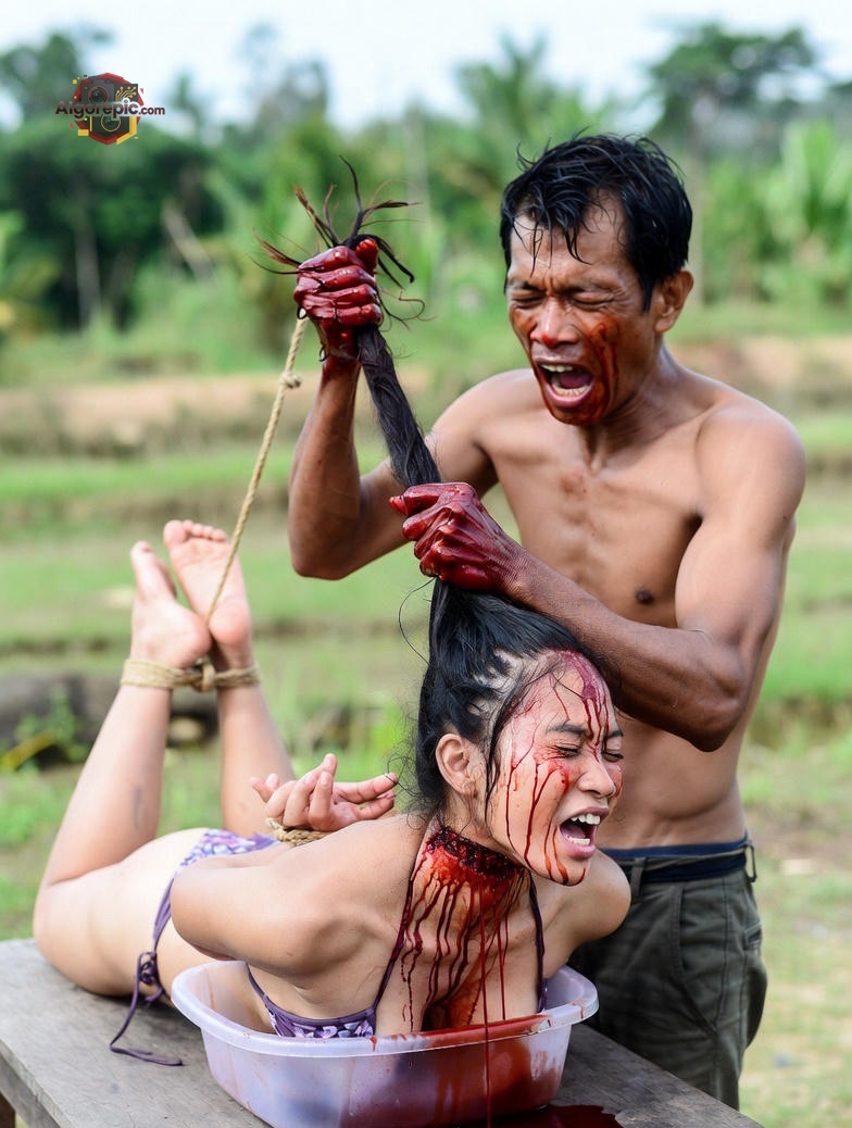 Bloody Ritual Scene - AI Generated Horror