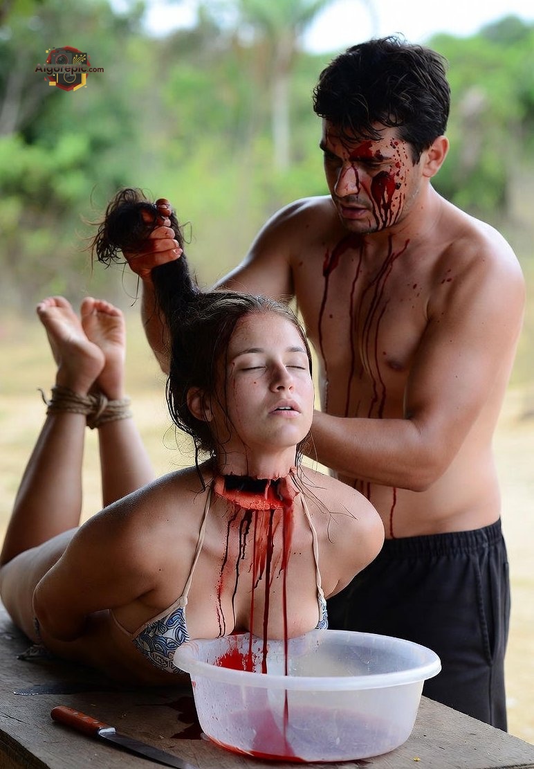 Bloody Ritual Scene - AI Generated Horror